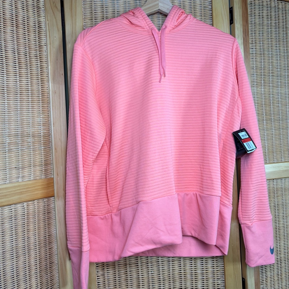 NWT Women’s Nike Dry Coral Hoodie size L